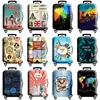 Thick Elastic World Map Luggage Protective Cover Zipper Suit For 18-32 inch Bag Suitcase Covers Trolley Cover Travel Accessories 1