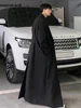 Mauroicardi Autumn Winter Extra Long Warm Black Loose Casual Wool Blends Coat Men Luxury Floor Length Overcoat Korean Fashion 1