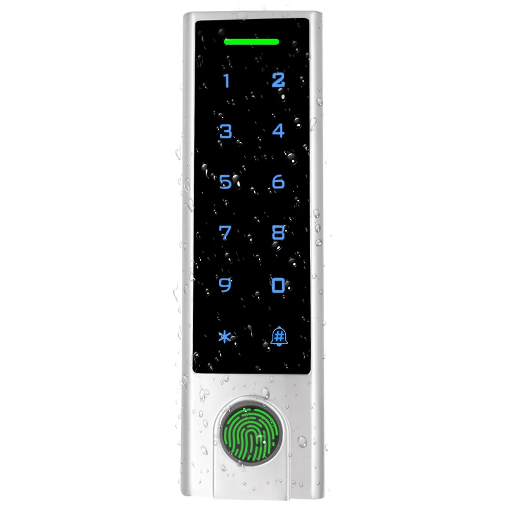 Tuya 2.4G Wifi Remote Control Gate Opener 125Khz RFID Access Controller Fingerprint Waterproof Access Control Wireless Door Lock access control keypad,fingerprint access control keypad,fingerprint door opener