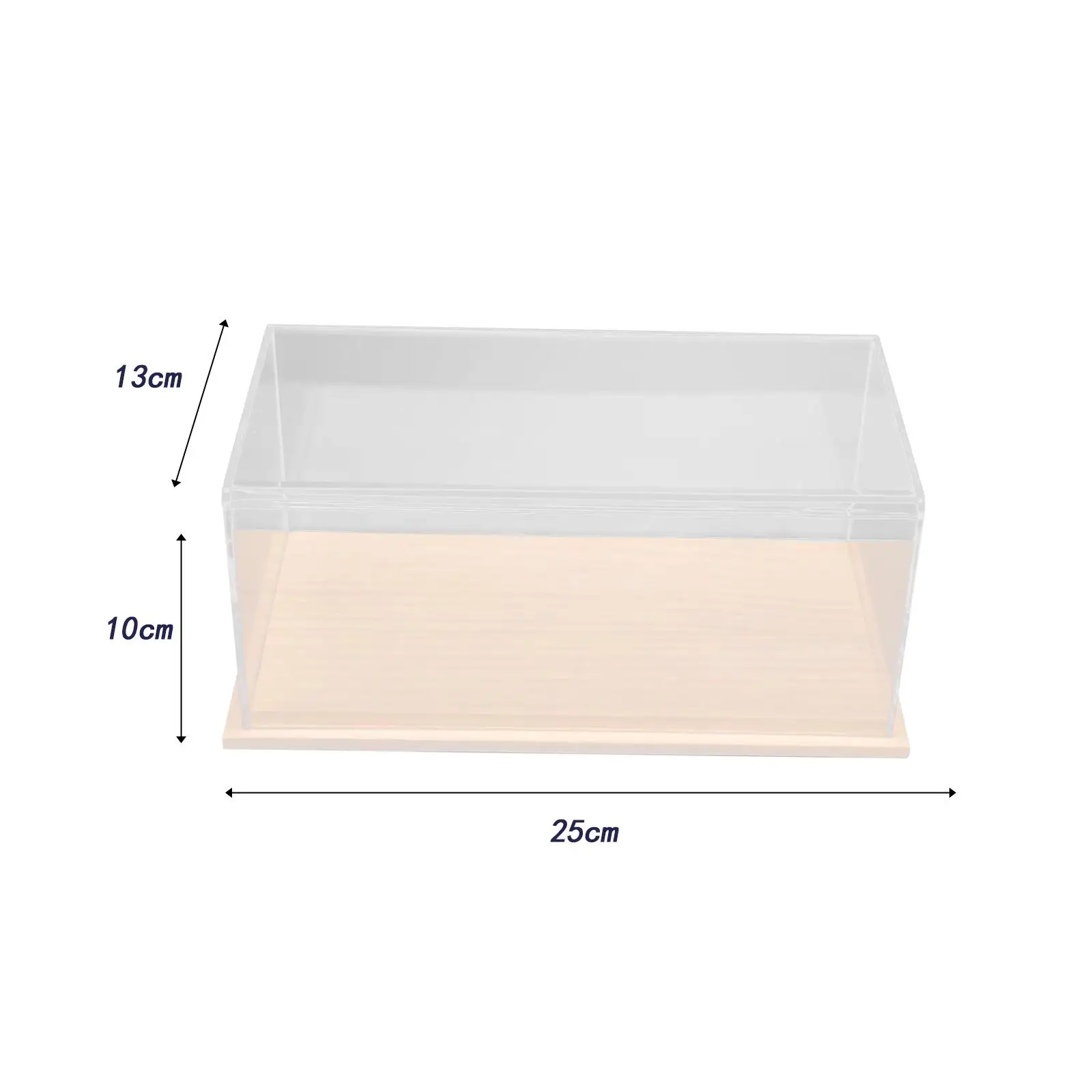 Clear Acrylic Display Case Protection Organizer Showcase for 1:24 Scale Model Cars Mini Dolls Figures Toys Collection