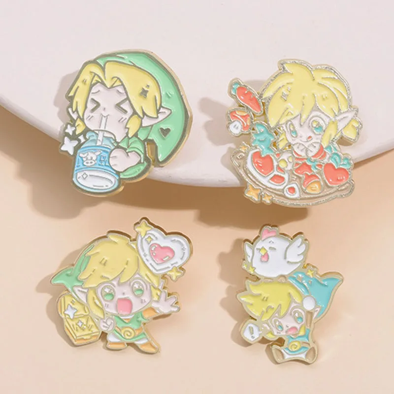 Glittery Shrimp Enamel Lapel Pin - Cute Crustacean Brooch For Backpacks & Jackets