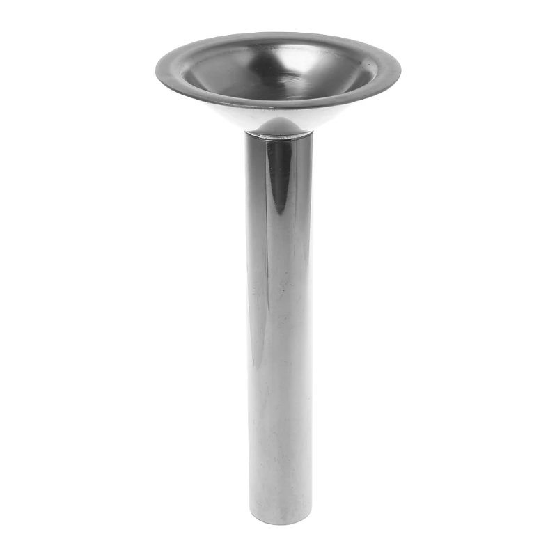 Stainless Steel #10 Size Grinder Sausage Stuffer Tube Horn Funnel Filling