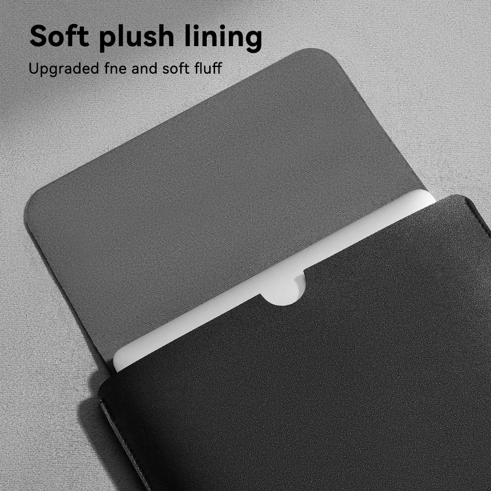 Sleek PU Leather Laptop Sleeve Bag - Premium Notebook Case