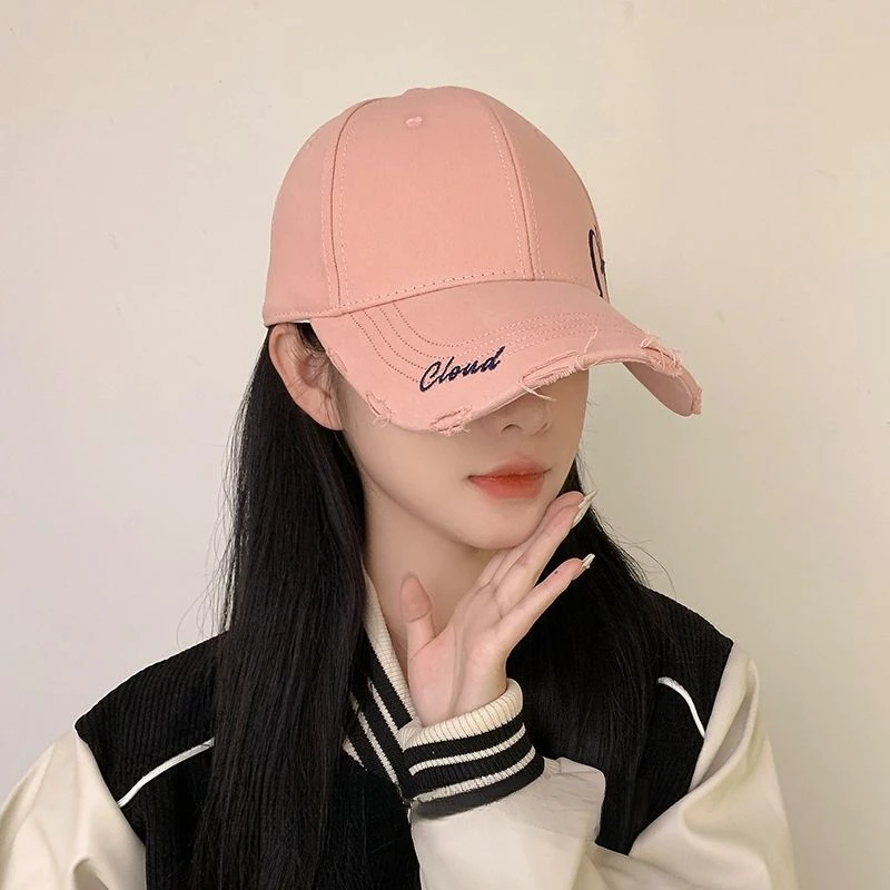 New Baseball Cap Big Head Circumference Hat Face-Looking Small Hard Top Widened Brim Sun-Proof Peaked Cap Men and Women Couple 4