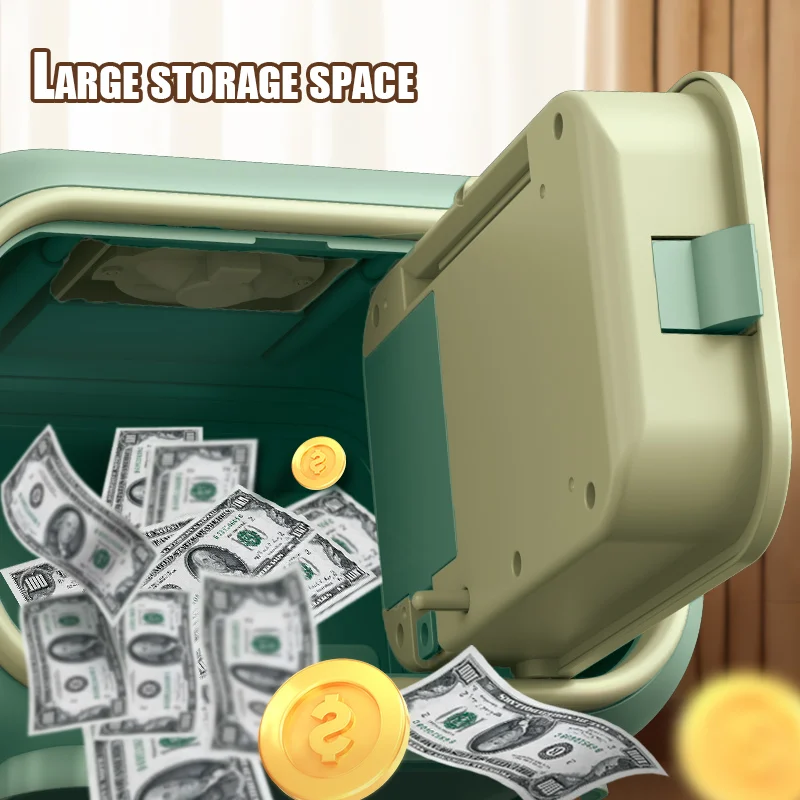 Electronic Piggy Bank Children Safe Cash Money Bank Mini ATM With Password Banknote House Saving Period for Kids 3 Year Gifts