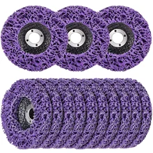 1PCS100/115/125mm 산호 디스크 폴리 스트립 디스크 앵글 그라인더 페인트 녹 제거를위한 다이아몬드 그라인딩 휠 플랩 디스크 Clean Abrasiv