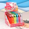 1PC Random Fruit Flavor Glossy Lip Oil Set Clear Hydrating Moisturizing Lip Gloss Women Lips Makeup Wholesale 6
