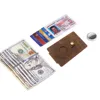 100% Genuine Leather Cash Clip Wallet with AirTag Wallet for Men Mens Wallet with Cash Clip with AirTag Holder for Air Tag 6