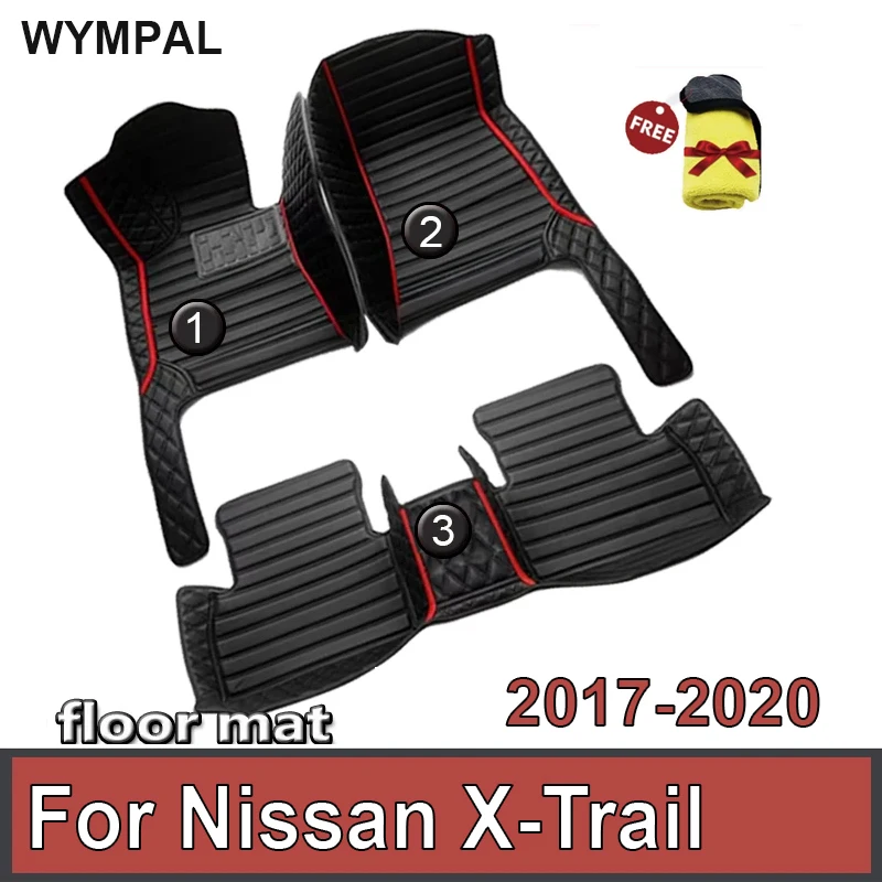 

Car Floor Mats For Nissan X-Trail T32 2017~2020 7 Seater Waterproof Rug Interior Decoration Car Carpet Floor Mat Car Accessories