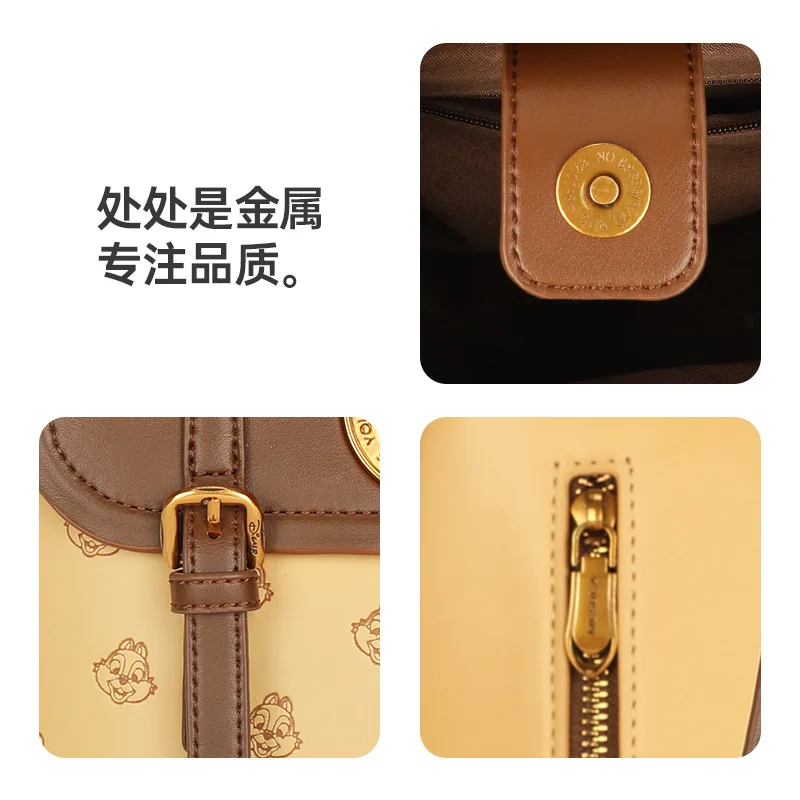 Disney Shopping Bags Lotso Cosmetic Case Chip An' Dale Kawaii Backpack for Women Anime Pouch Printed Cute Travel Bag for Girls