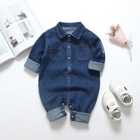 IENENS bébé barboteuses nouveau-né combinaisons vêtements Denim une pièce 0-18 mois garçon fille doux costumes enfants vêtements 1