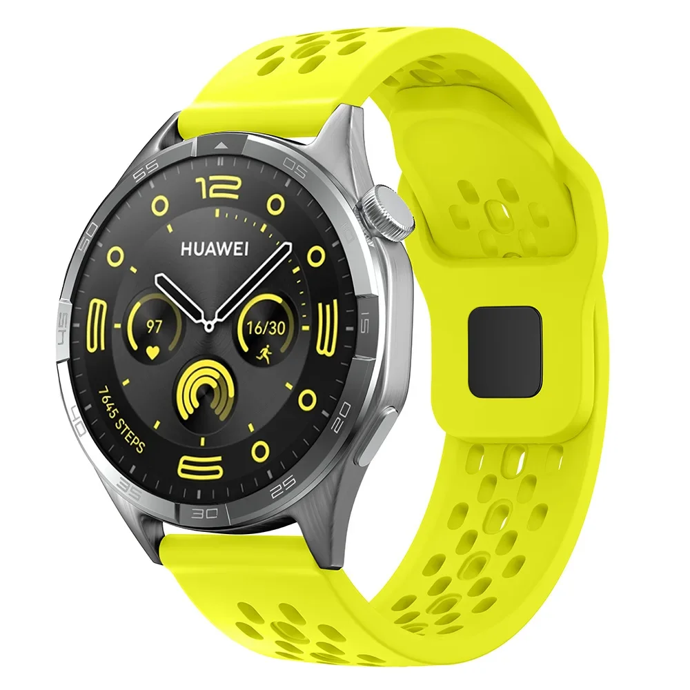 Versatile 20mm/22mm Silicone Smartwatch Strap