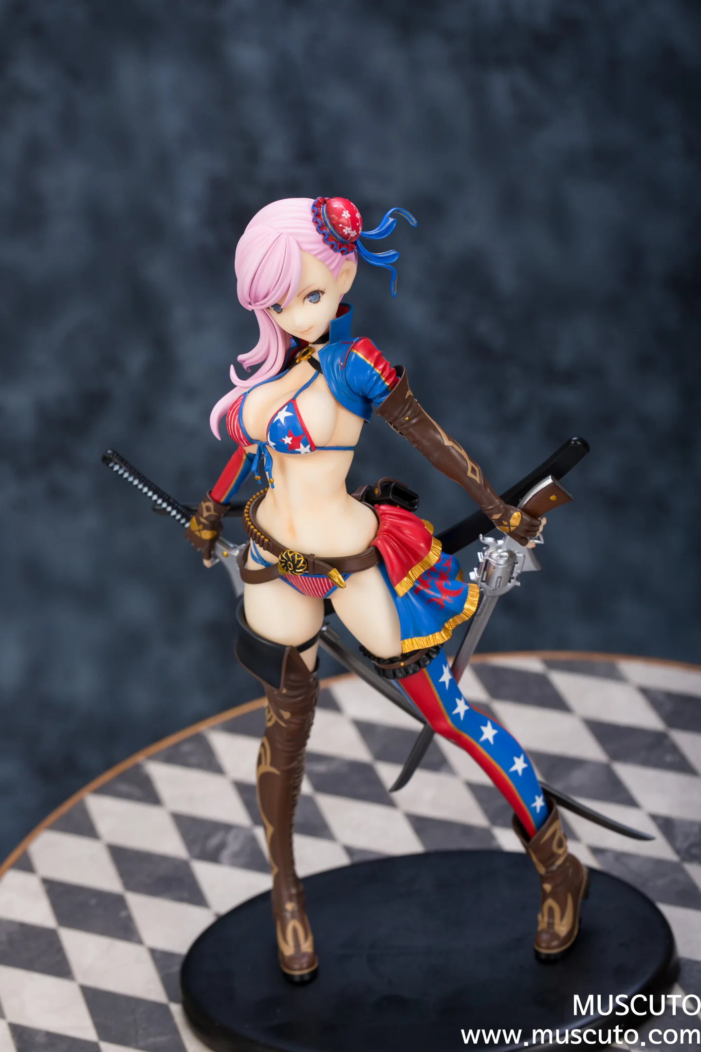 

1/7 Swimwear Anime Uncolored Resin Figure Kit Miyamoto Musashi Fate/Grand Order FGO Resin Kit Model GK toys Gift