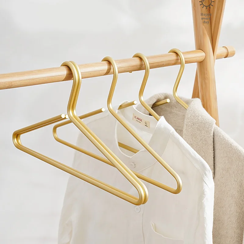 5pcsCoatHangersThickenAluminumAlloyClothesHangerTrousers