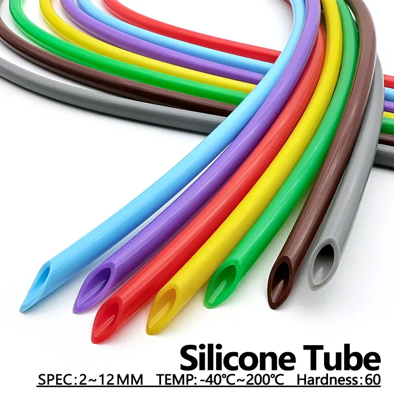 Colorful Flexible Silicone Tubing – Non-Toxic Food Grade Hose for Homebrew, Water, and Air Transfer (1 Meter)