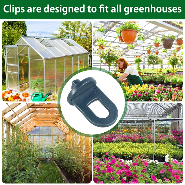 50Db Üvegházhatású Függő Horgok Rögzített Csat Horog Növényi Oltó Klip Bilincs Állvány Szőlő Klipek - Image 6