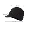 Fashion Coldproof Windproof Warm Knitted Hats Thickened Soft Knit Baseball Caps Solid Color Beanies Caps for Autumn Winter 2