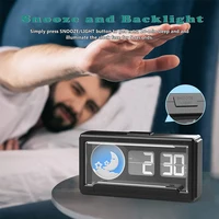 Digital Flip Clock, Alarm Clock with Night Light, Snooze, 12/24H, Easy to Set, Desk Clock Battery Operated for Bedroom, Office 2