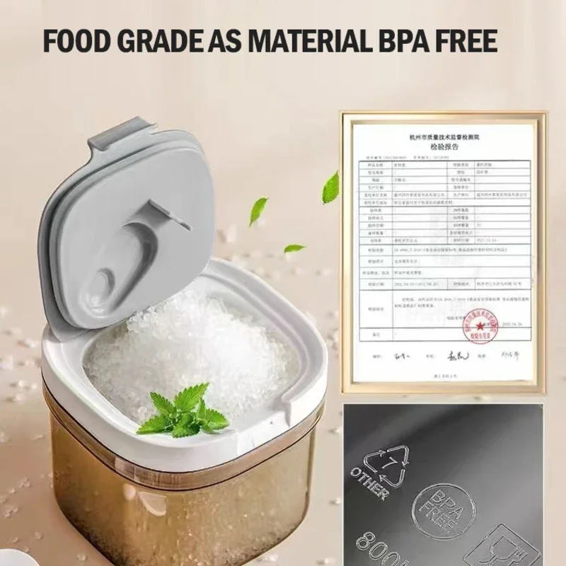Baby milk powder sealed storage tank with magnetic suction spoon three capacities optional portable snack seasoning tank baby food storage containers baby milk powder dispenser portable food storage box