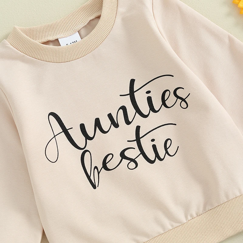

Toddler Baby Girl Cute Clothes Letter Print Long Sleeve Sweatshirts Tops Leopard Print Flare Pants 2Pcs Outfits Set