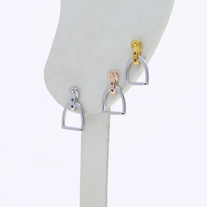 Ganci Orecchini Pendenti In Argento Sterling 925 - Barra Geometrica Quadrata 4,3 Cm - Colori Argento, Oro, Oro Rosa - Ipoallergenici, Regalo Donna - 2