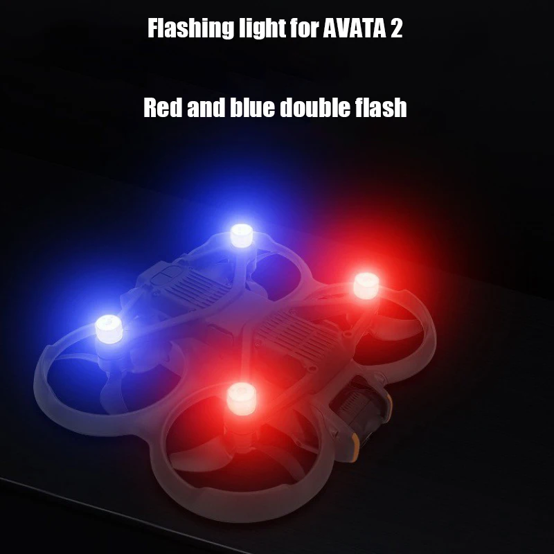Drone Accessories For DJI Avata 2 Night Flying Signal Strobe LED Flash Lights 4pcs