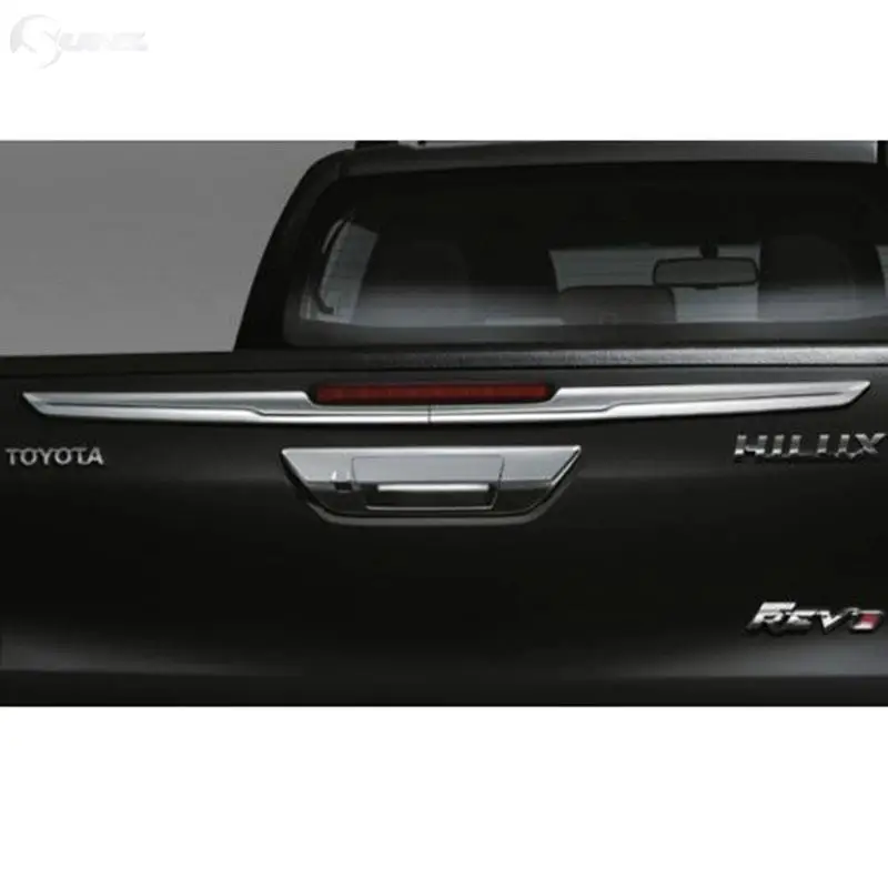 Car Accessories Chrome Tail Gate Cover Truck Trim For Toyota Hilux Revo Rocco SR5 car accessories