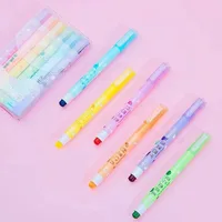 6 Colors/set Pastel Gel Highlighters Fragrance Bible Highlighters No Bleed Bible Art Markers Journaling School Supplies 1