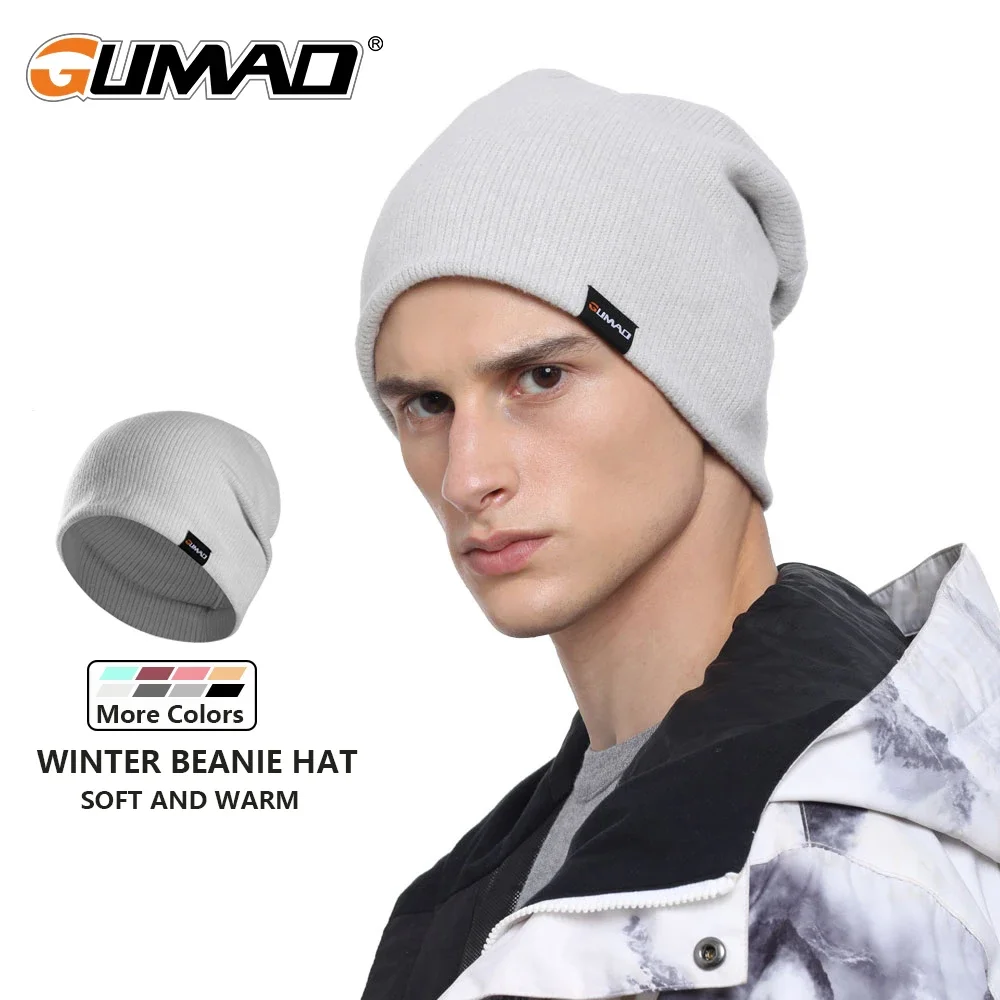 Thermal Beanie Hat Sports Skull Hat Soft Warm Casual for Running Cycling Sleeping Walking Sports Autumn Winter Headwear