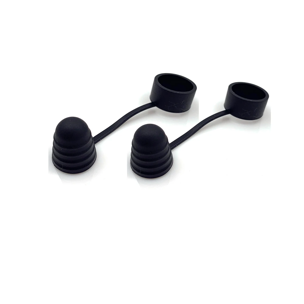 2Pcs Black Silicone Rubber Atomizer Drip tip Dust Cap For 510 Vape Tank