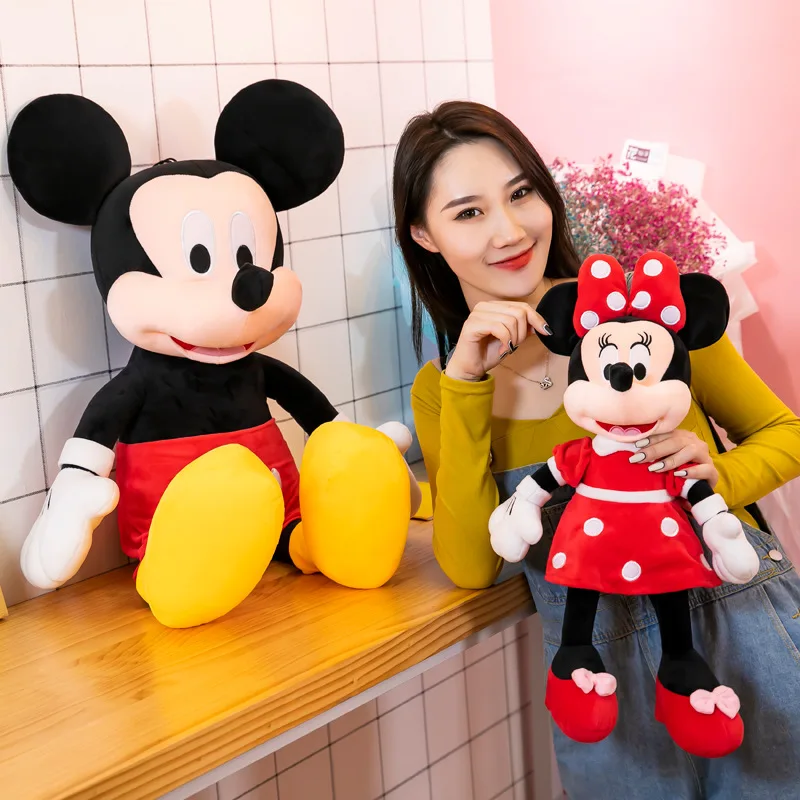 

Симпатичная плюшевая кукла Disney 35 см, Микки Маус, Минни, мягкая Набивная игрушка, подарок, игрушки для детей, Рождество, день рождения, плюшевое украшение для дивана