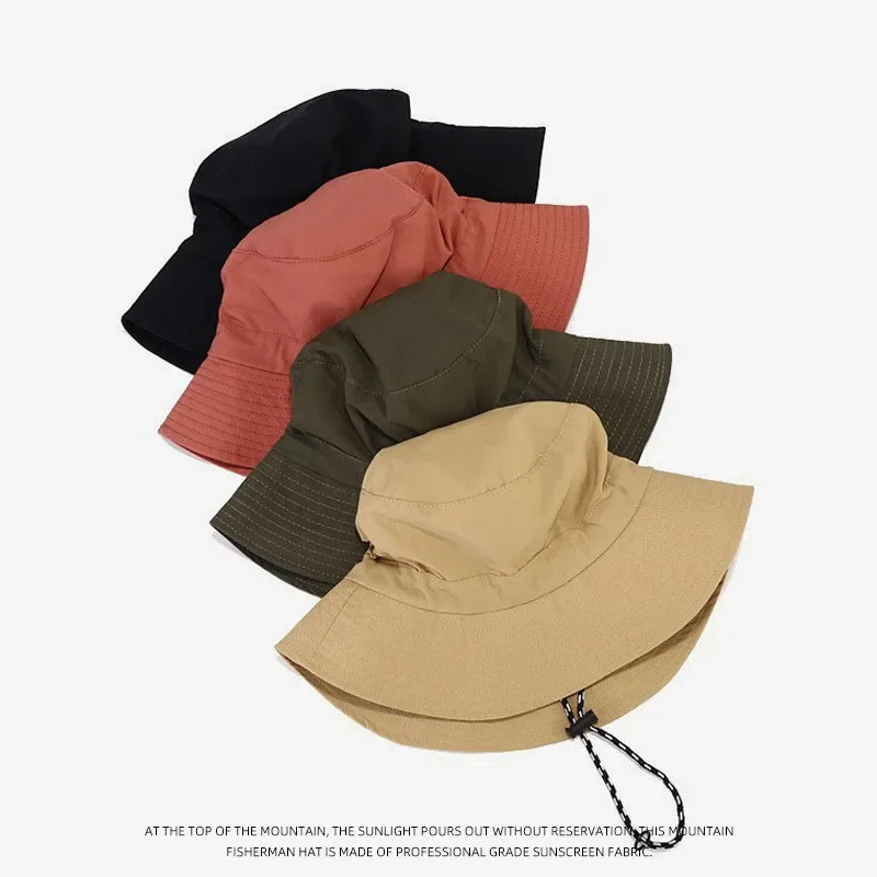 Quick Drying Fisherman Caps Women Men Outdoor Sun Anti-UV Protection Panama Hats Waterproof Camping Foldable Bob Bucket Sunhats