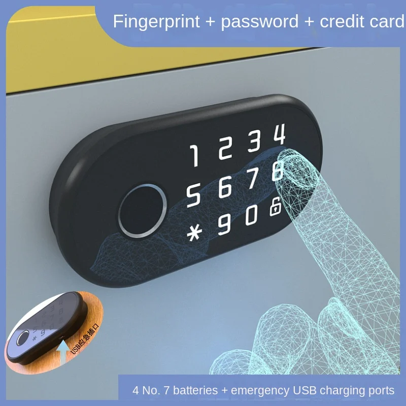 Fingerprint Drawer Lock Smart Password Locker Lock Locker Door Lock Shoe Cabinet Anti-theft Locker Lock