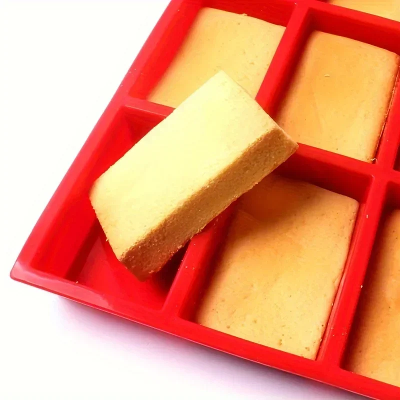 1pc Cake Mold 9-hole Square Silicone Baking Cake Mold Food Silicone Grade Oven Homemade Baking baking pan baking tray