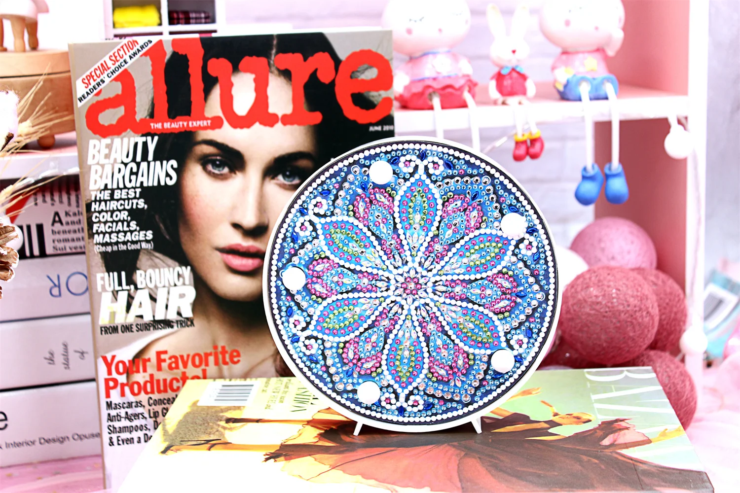 DIY Mandala Alien Diamond Painted LED Night Light Diamond Mosaic Painted Round Light Bedroom Decoration Christmas Gift diamond painting