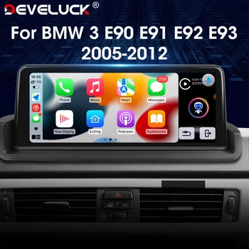 안드로이드 11.0 자동차 라디오, 멀티미디어, GPS 네비게이션 헤드 유닛, DVD RDS, BMW 3 E90 E91 E92 E93, 2005-2012, 4G 카플레이, 2 Din, 10.25 인치