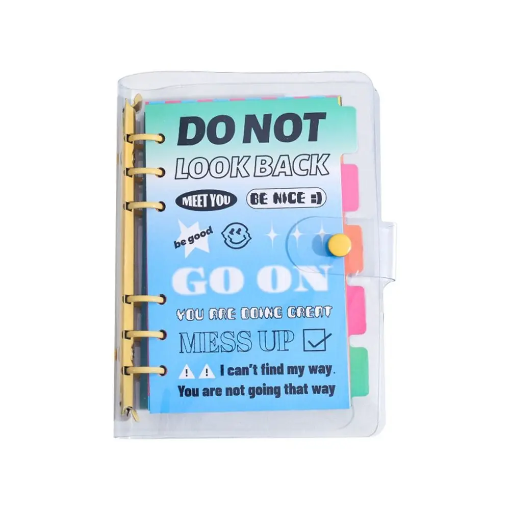 

Side Flip A6 Coil Book A6 Notebook A6 Loose Leaf Pocket Notepad Portable Time Roaming Manual Account Book Office School Supply