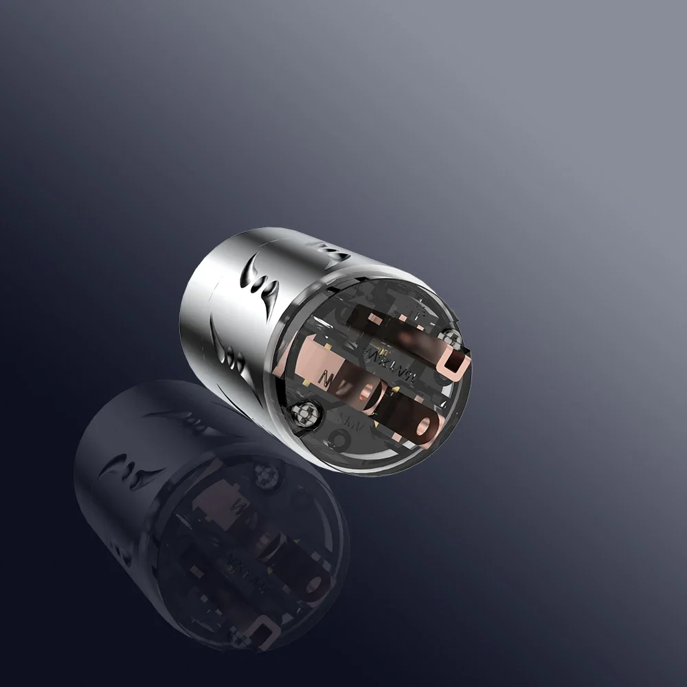 Viborg VM512+VF512 순수 구리 HiFi 미국 전원 플러그 커넥터 오디오 장비용 남성/여성 플러그 커넥터