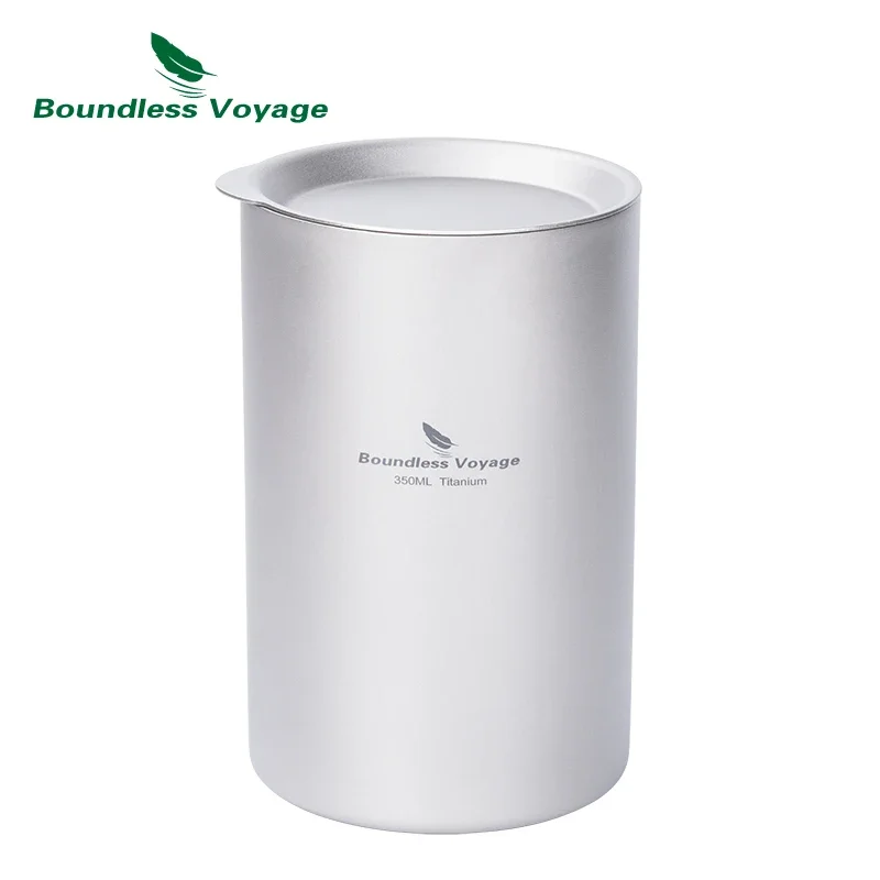 Boundless Voyage 필터 포함 차 머그잔, 이중 벽 티타늄, 초경량 우유, 위스키 음료 용기, 180ml, 350ml