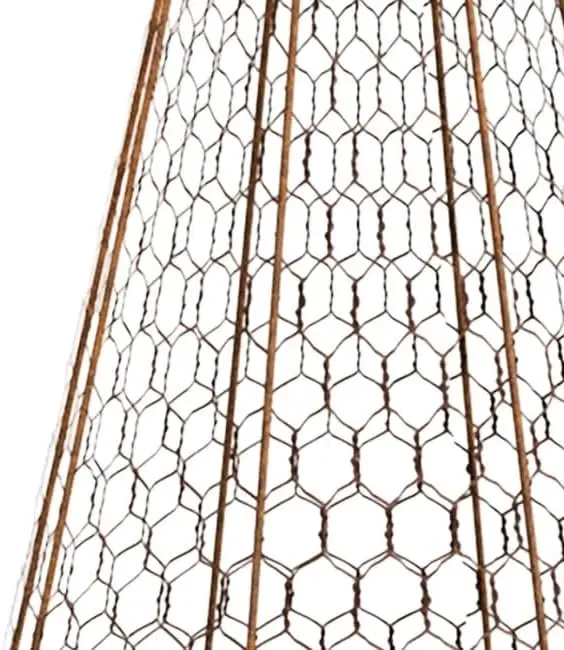 Set of Six  83280 Rustic Wire Garden Cloches, 20" H Each