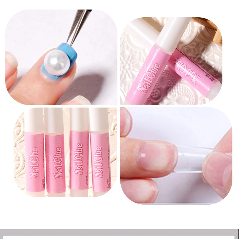 20pcs/lot False Tips Nail Glue Fast Drying 2g/Bottle Long Lasting Press On Nail Professional Glue Adhesive Nail Rhinestones Glue 6