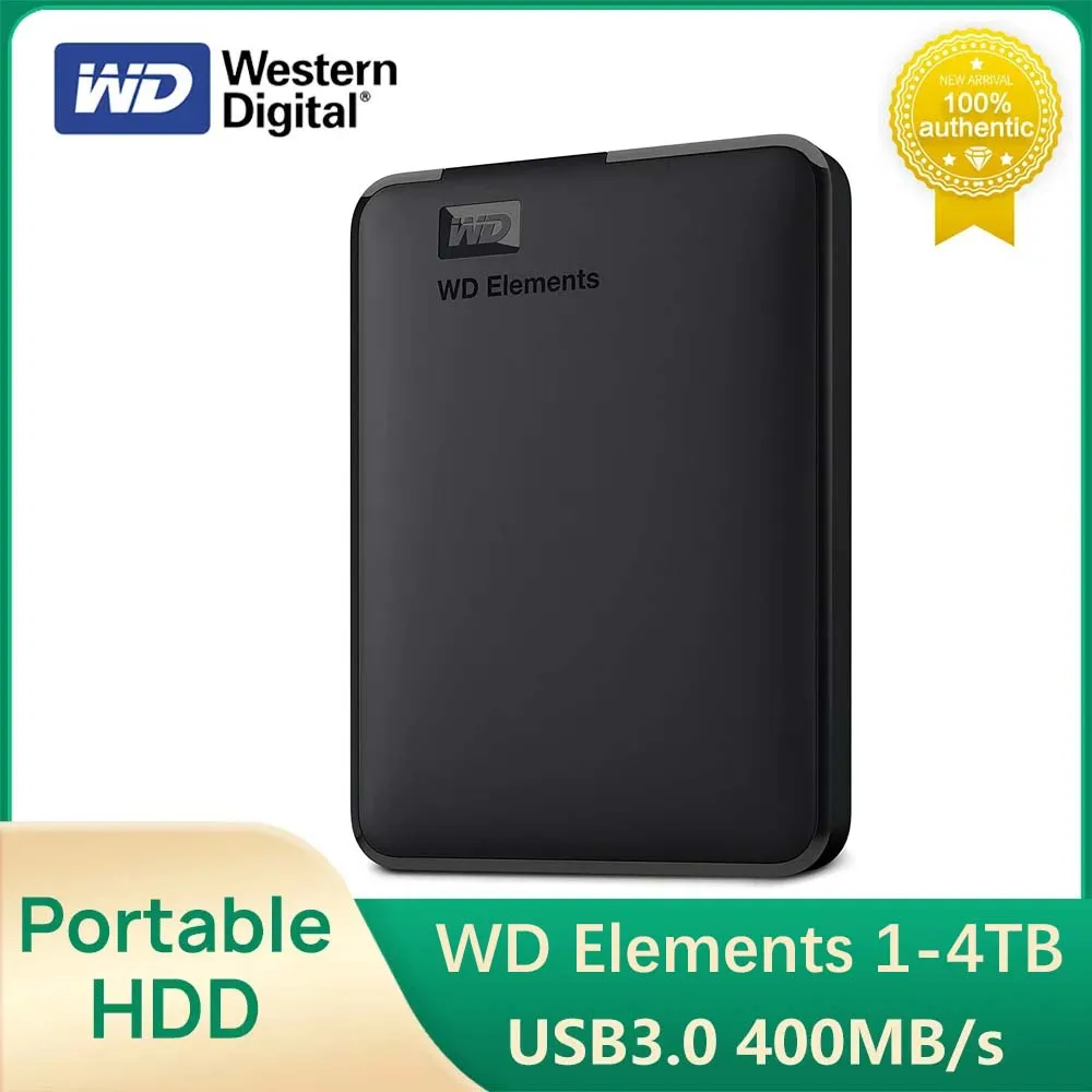 Western Digital WD Elements 4TB 2T 1T External Hard Drive 2.5