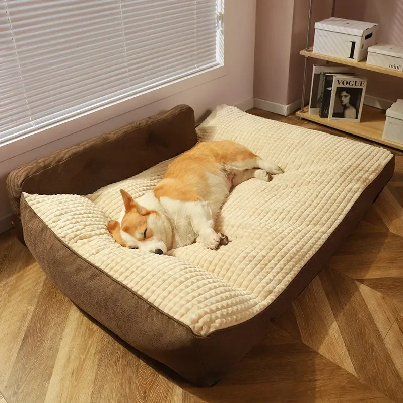 

Dog Kennel for All Seasons, Large Dog Sleeping Mat, Removable and Washable Pet Mat, Winter Dog Bed, Dog Mat for Sleeping
