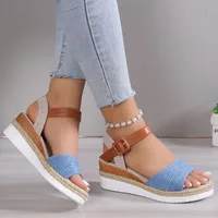 Summer Woman Sandals Shoes Soft Shoes Woman Elegant Sandals Woman Wedge Ladies Shoes Party Footwear Female Women Sandal - Image 3