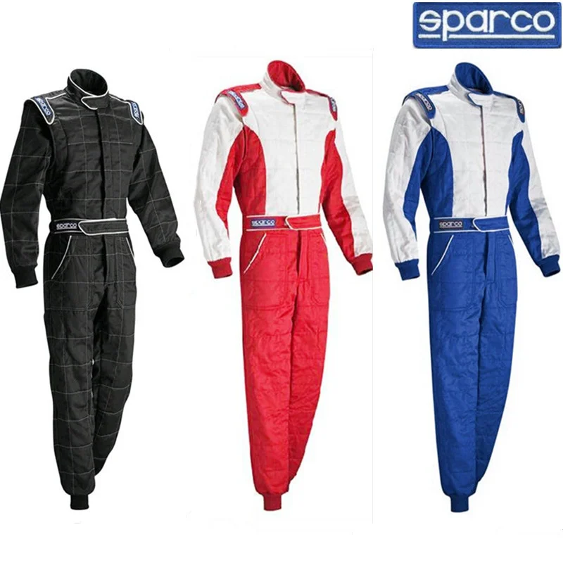 

Sparco-F1 Car Racing Suit for Men and Women, Practice Service, Waterproof, Windproof, Go Kart, Drift, 3 Colors, New