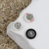 1pcs Natural Shell Sewing Buttons Metal White Black Color Mother of Pearl Round Shell Button Sewing Accessory 4