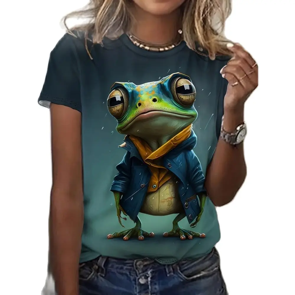 

Women's T-Shirts Cartoon Characters 3d Print Rose T-Shirt Harajuku Casual Short Sleeve Top Tee O Neck Oversized Female Clothing