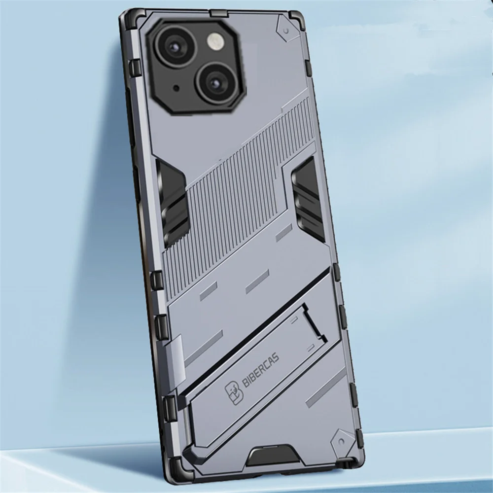 

For iPhone 14 Max Case For iPhone 14 Pro 13 Mini 12 11 XS XR X SE Armor Stand Holder Phone Back Cover On For iPhone 14 Max Funda