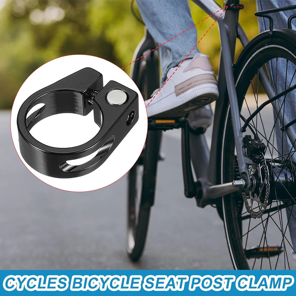 Bike Seat Post Clamp Cycles Bike Seat Post Clamp 28.6/31.8/34.9mm Aluminum Alloy Seat Tube Clip Quick Bicycle Seatposts Clamps For MTB Road Bikes