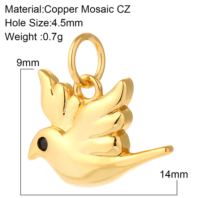 Crystal Animal Hummingbird Charms Necklaces For Women Fashion Jewelry Gold Pendant Color Chain Bird Pendant Choker Supplies